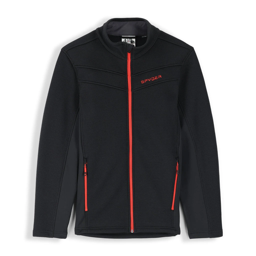 Spyder Mens Encore Full Zip - Black 1 Spyder Mens Encore Full Zip - Black