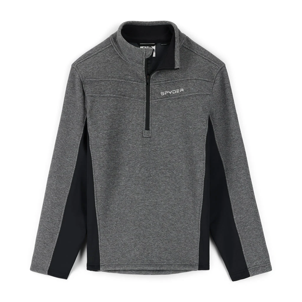 Spyder Mens Encore Half Zip - Ebony Black 1 Spyder Mens Encore Half Zip - Ebony Black