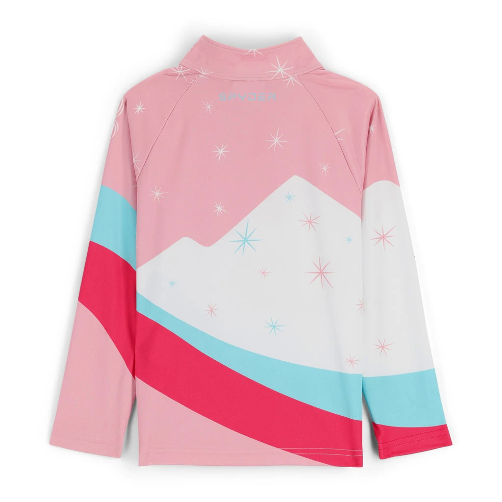 Spyder Little Girls Reflect Half Zip - Petal 2 Spyder Little Girls Reflect Half Zip - Petal - Image 2