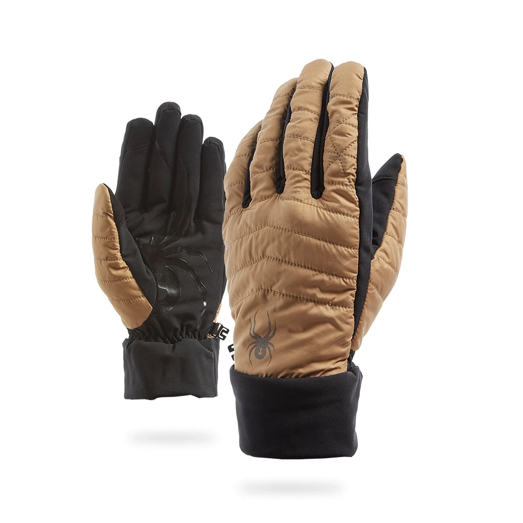 Spyder Mens Glissade Hybrid Glove - Tannin 1 Spyder Mens Glissade Hybrid Glove - Tannin