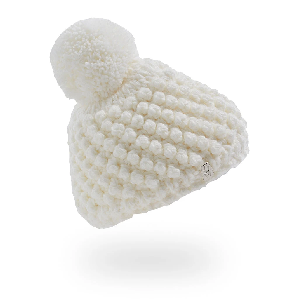 Spyder Little Girls Brrr Berry Pom - White 1 Spyder Little Girls Brrr Berry Pom - White