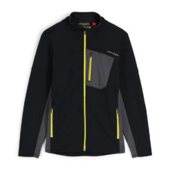 Spyder Mens Bandit Full Zip - Black Citron