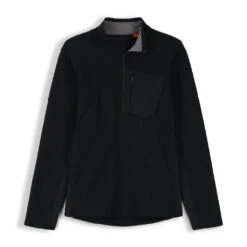 Spyder Mens Bandit Half Zip - Black