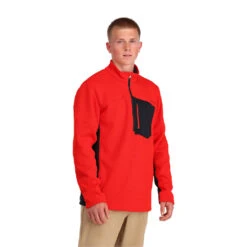 Spyder Mens Bandit Half Zip - Volcano -Spyder 205028 620 1 tz6w9u