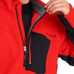 Spyder Mens Bandit Half Zip - Volcano -Spyder 205028 620 4 mbxzty