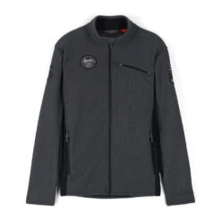 Spyder Mens Bandit Wengen Full Zip - Ebony