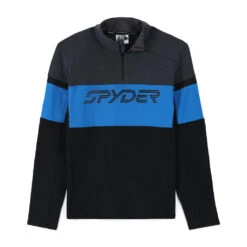 Spyder Mens Speed Half Zip - Black Collegiate