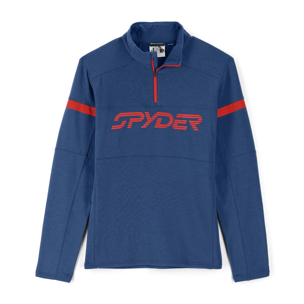 Spyder Mens Speed Half Zip - Abyss Volcano 1 Spyder Mens Speed Half Zip - Abyss Volcano