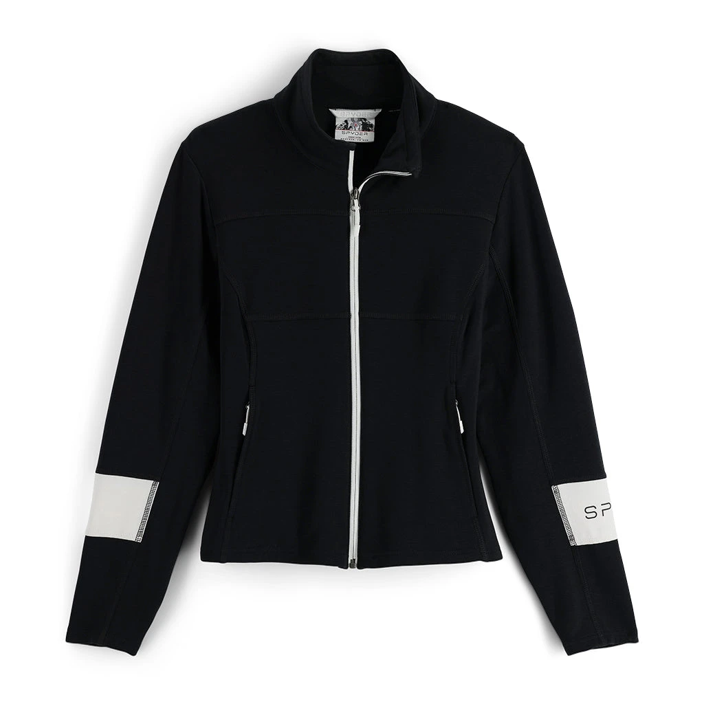 Spyder Womens Speed Full Zip - Black 1 Spyder Womens Speed Full Zip - Black
