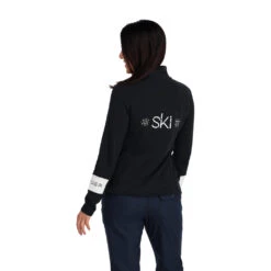 Spyder Womens Speed Quarter Zip - Black -Spyder 214142 001 2 wp0g2o