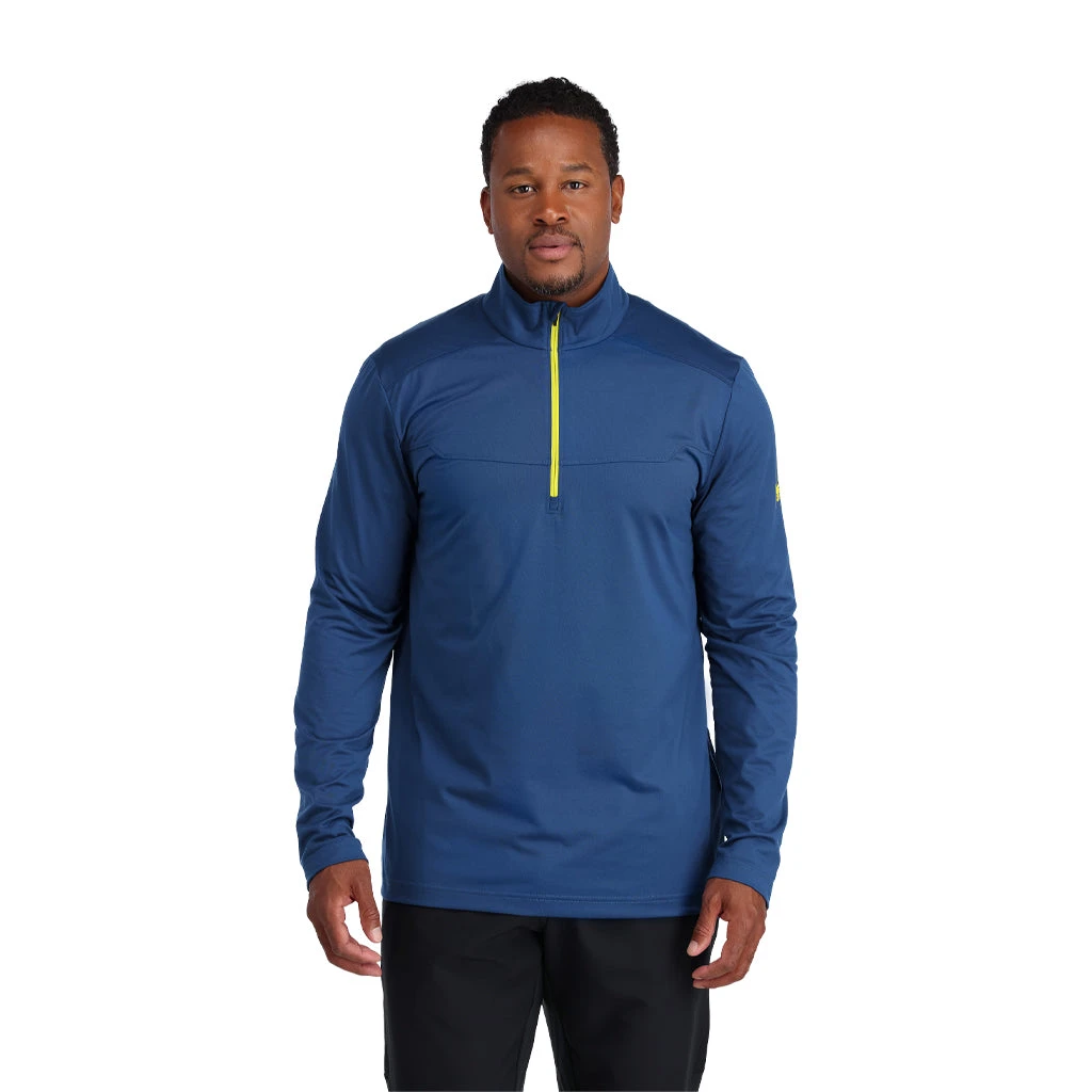 Spyder Mens Leader Graphene Half Zip - Abyss Citron 4 Spyder Mens Leader Graphene Half Zip - Abyss Citron - Image 4