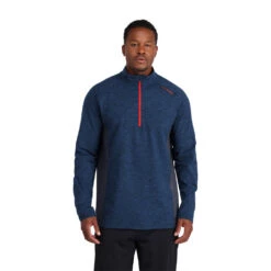Spyder Mens Accord Half Zip - Abyss -Spyder 221304 416 1 dlipcq