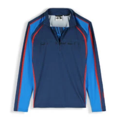 Spyder Mens Throwback Half Zip - Abyss Collegiate