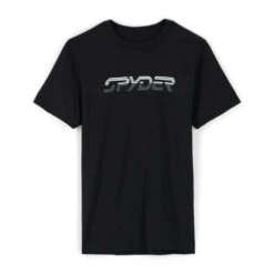 Mens Spyder Retro Logo Tee - Black
