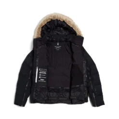 Spyder Womens Falline Faux Fur - Black 9 Spyder Womens Falline Faux Fur - Black -Spyder 223005 001 10 a9srzd