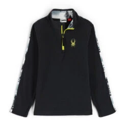 Spyder Youth Speed Half Zip - Black