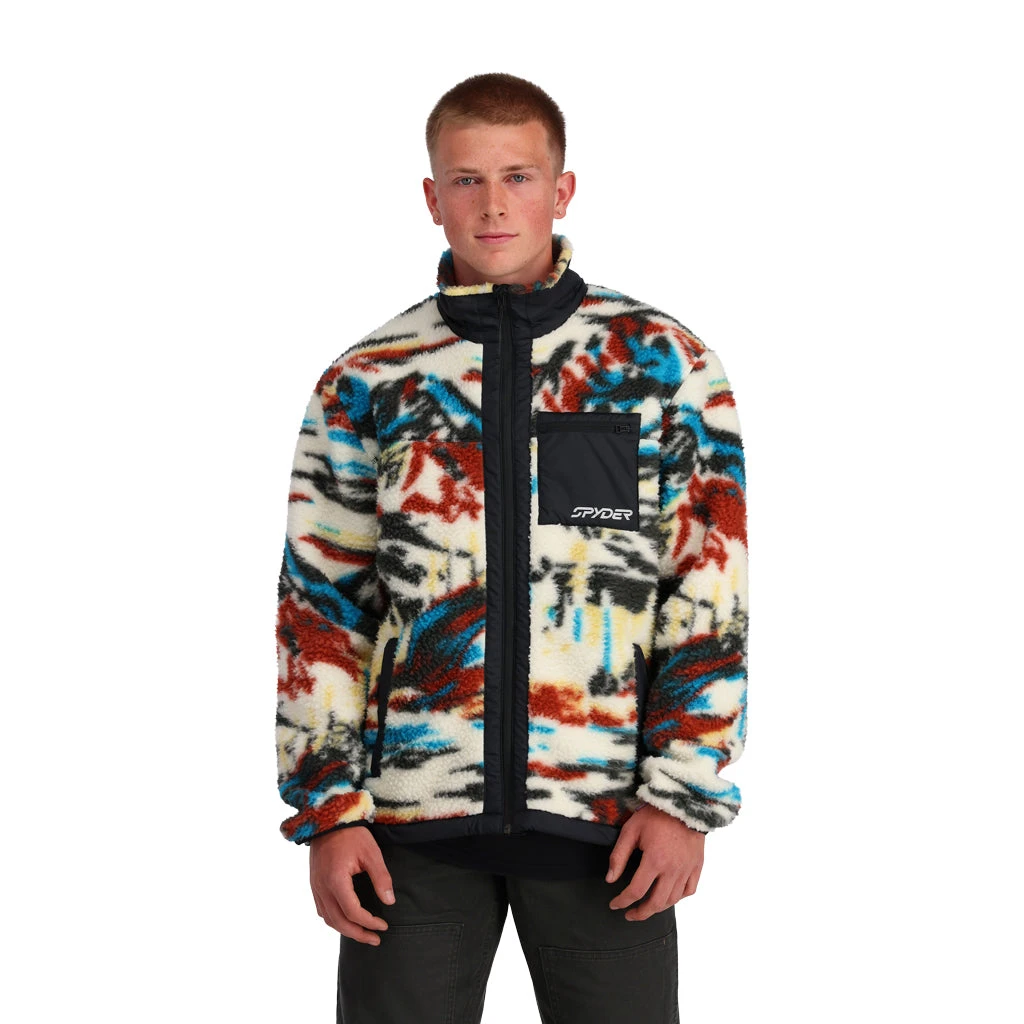 Spyder Mens Sherman Sherpa - Vanilla Paint By Numbers 2 Spyder Mens Sherman Sherpa - Vanilla Paint By Numbers - Image 2