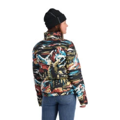 Spyder Womens Windom Jacket - Black Paint By Number -Spyder 228816 008 2 wmr42p