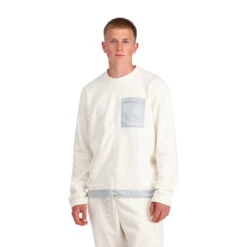 Spyder Mens Lounge Crew - Vanilla Ice -Spyder 228825 114 1 mbnmqk