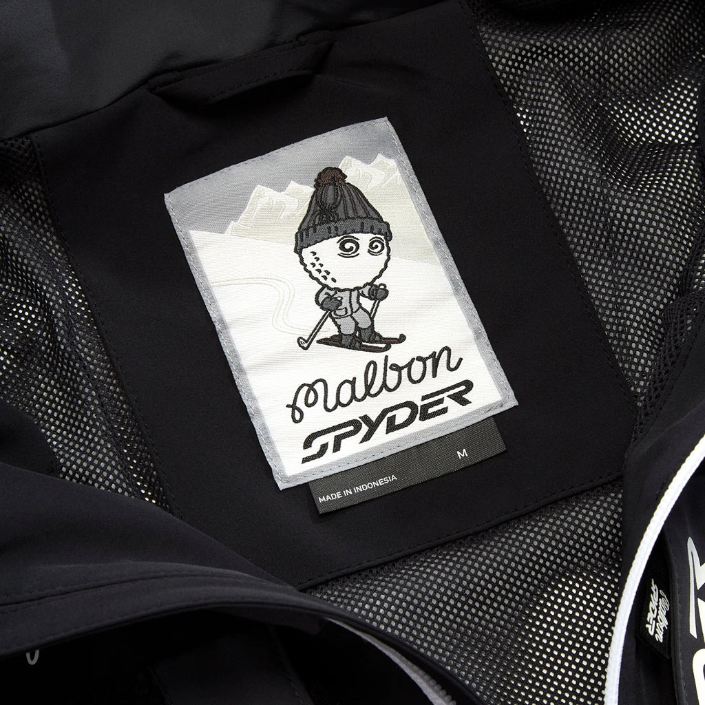 Mens Malbon X Spyder - Black 4 Mens Malbon X Spyder - Black - Image 4