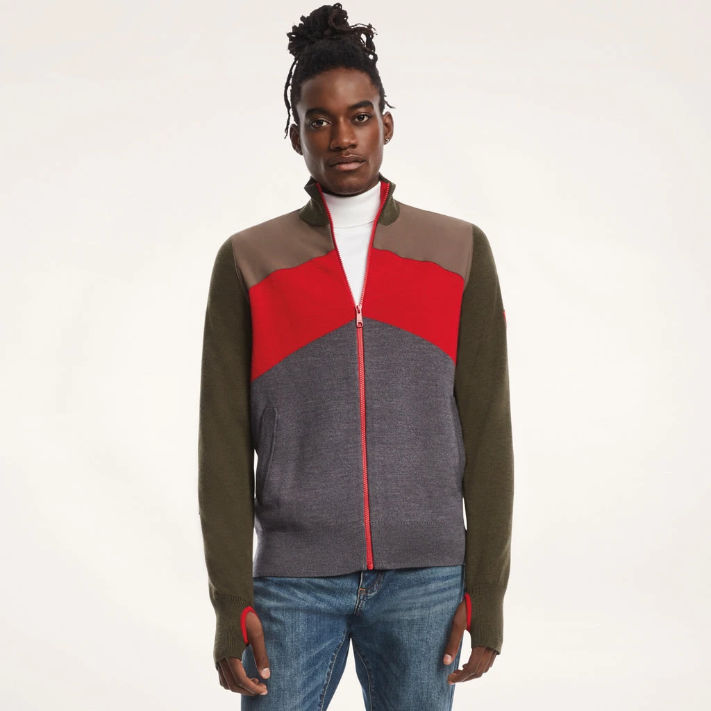 Mens Spyder X Brooks Brothers Colorblock - Olive Green 3 Mens Spyder X Brooks Brothers Colorblock - Olive Green - Image 3